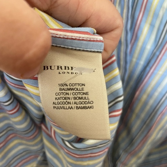 Burberry London Striped Button Down READ DESCRIPTION - Picture 5 of 8